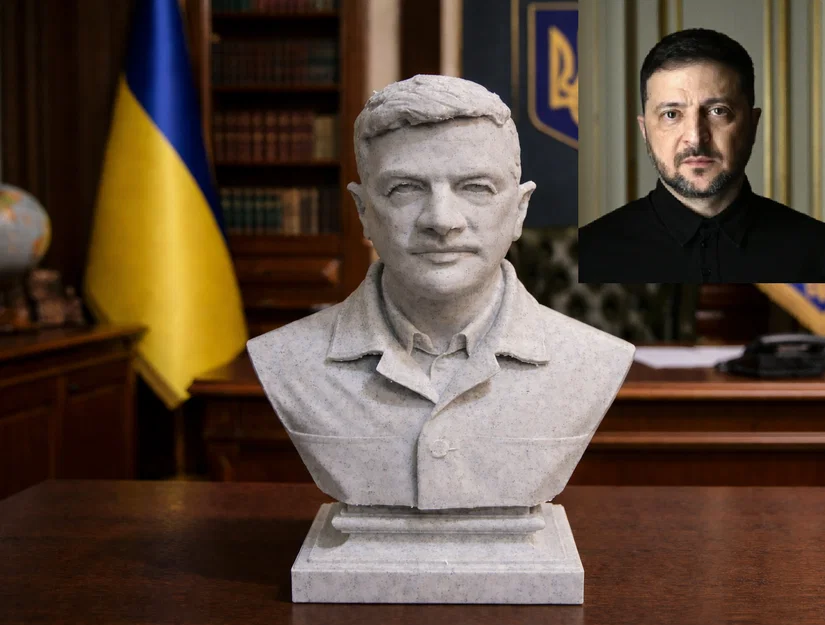 Tượng bán thân Tổng thống Volodymyr Oleksandrovych Zelensky - Image 1
