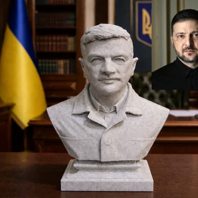 Tượng bán thân Tổng thống Volodymyr Oleksandrovych Zelensky