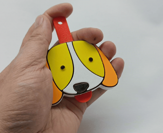 Móc Khóa Chú Cún Thò Lưỡi - Phụ Kiện Trang Trí Độc Đáo - Image 1