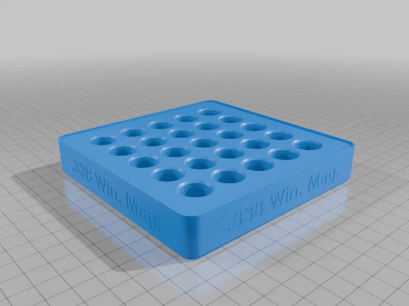 Khay Đựng Đạn .338 Winchester Magnum In 3D Gọn Gàng Tiện Lợi - Image 4