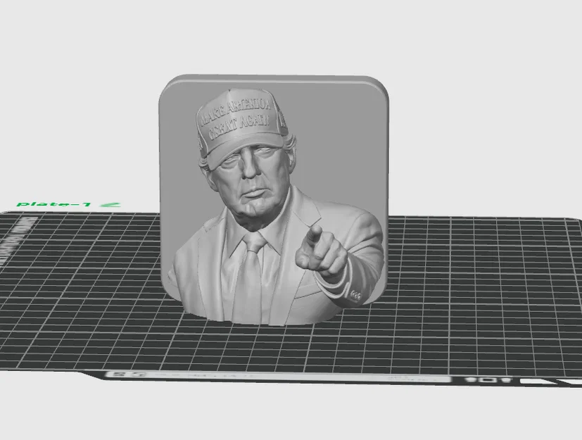Nắp che móc kéo xe hình Donald Trump in 3D siêu nét - Image 1