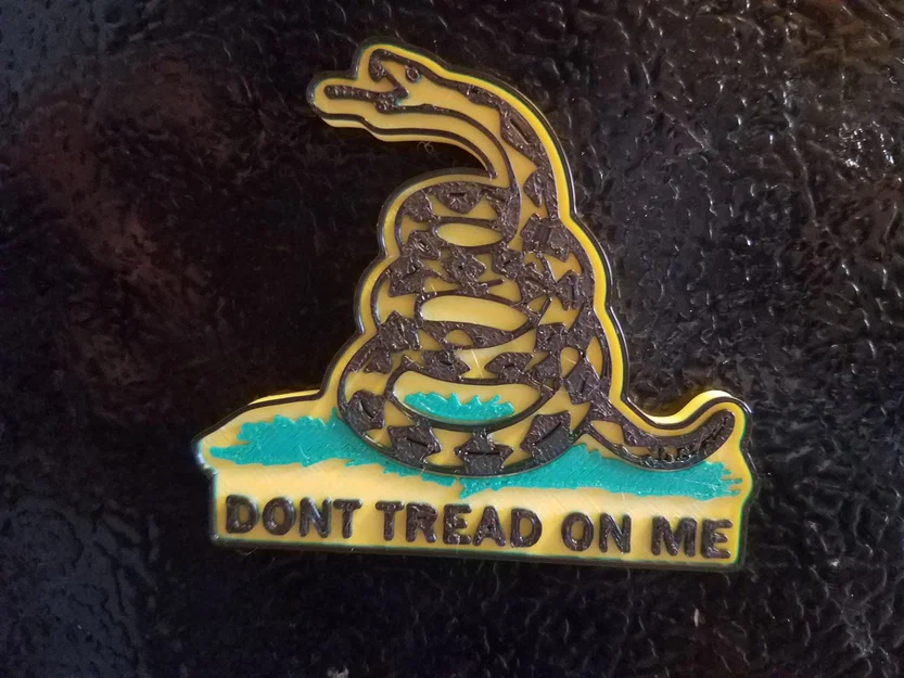 Nam Châm Cờ Gadsden - Rắn Độc "Don't Tread On Me" - Image 2
