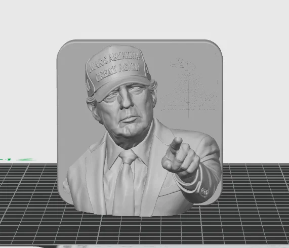 Nắp che đầu kéo xe hình Donald Trump - Image 1