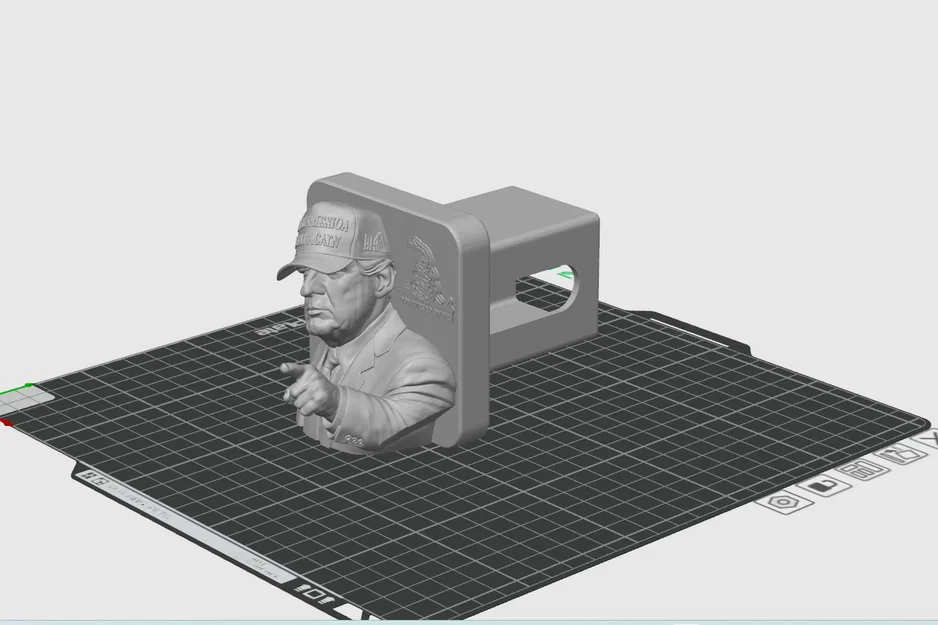 Nắp che đầu kéo xe hình Donald Trump - Image 2