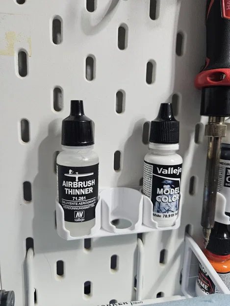 Giá treo chai sơn Vallejo cho bảng IKEA Skadis - In 3D tiện lợi - Image 1