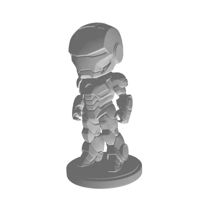 Mô hình Chibi Iron Man kèm đế trưng bày