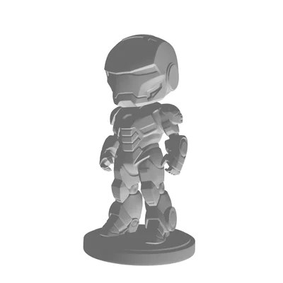 Mô hình Chibi Iron Man kèm đế trưng bày