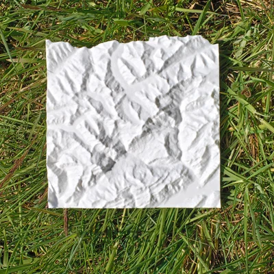 Mô hình địa hình 3D dãy núi Grindelwald - Eiger, Mönch, Jungfrau