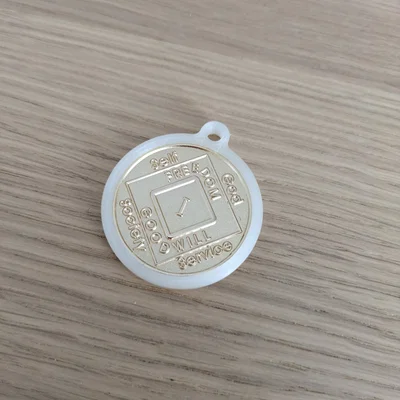 Khung đựng huy hiệu kỷ niệm Narcotics Anonymous (NA Coin) in 3D