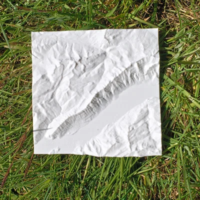 Mô hình địa hình 3D Hardergrat và Hồ Brienz in 3D chi tiết