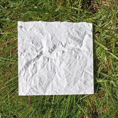 Mô hình địa hình 3D thung lũng Yosemite Valley chi tiết