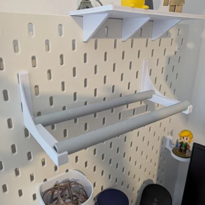 Giá đỡ băng keo cho bảng SKADIS (cần ống 16mm)