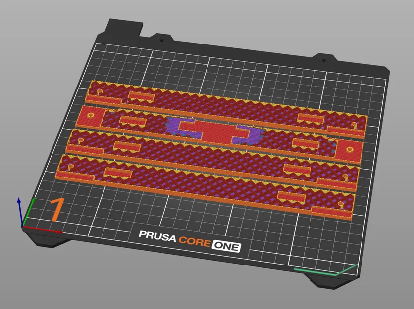 Nắp trên Prusa Core One sử dụng nam châm chữ nhật - Parametric - Image 1