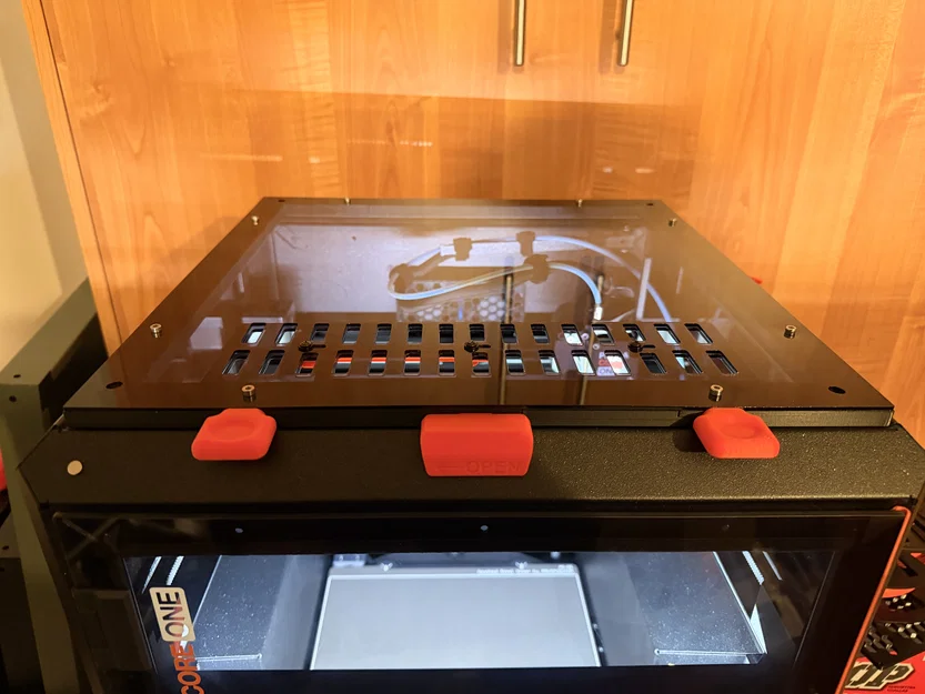 Nắp trên Prusa Core One sử dụng nam châm chữ nhật - Parametric - Image 2