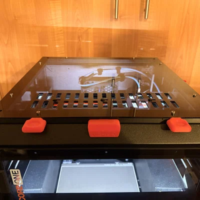 Nắp trên Prusa Core One sử dụng nam châm chữ nhật - Parametric