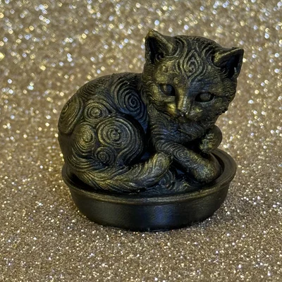 Mô hình chú mèo nằm trong tách (Cup Cat) in 3D siêu đáng yêu