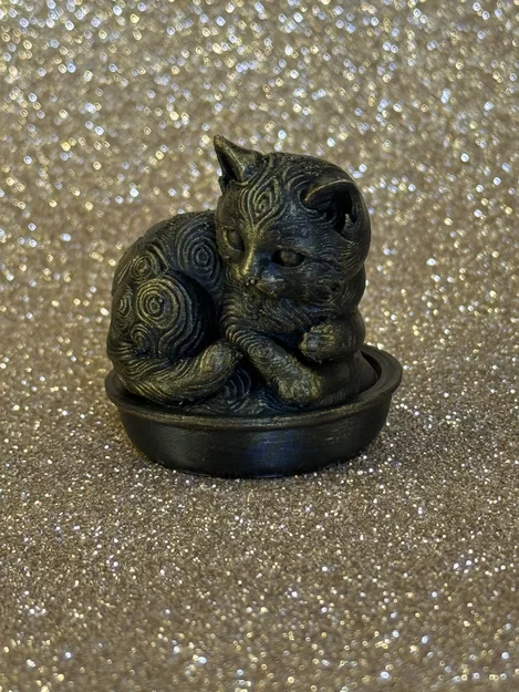 Mô hình chú mèo nằm trong tách (Cup Cat) in 3D siêu đáng yêu - Image 3