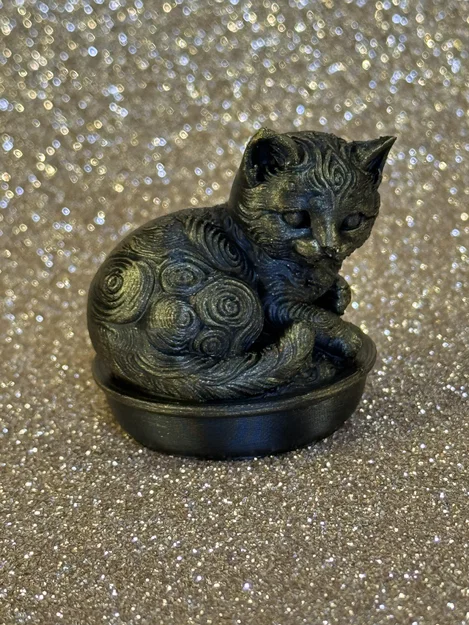 Mô hình chú mèo nằm trong tách (Cup Cat) in 3D siêu đáng yêu - Image 4