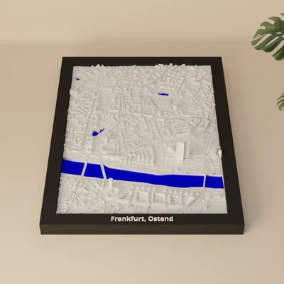 Frankfurt, Ostend, Đức - Mô hình thu nhỏ 3D