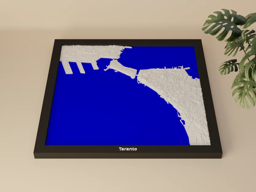 Taranto, Ý - Mô hình địa hình 3D thu nhỏ - Image 1