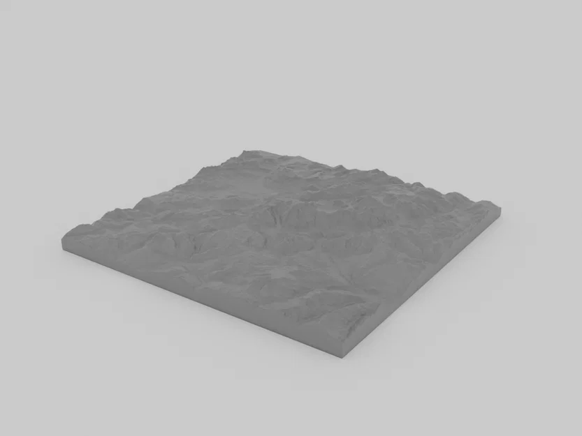 Mô hình địa hình 3D đỉnh núi Mont Blanc (Tỷ lệ 1:350 000) - Image 2