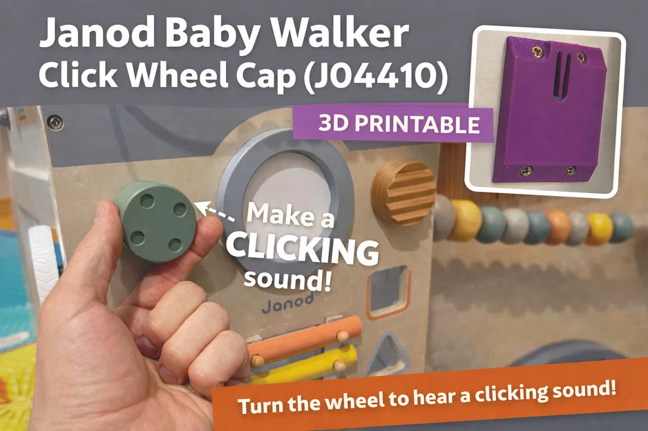 Nắp bánh xe kêu lách cách cho xe tập đi Janod (J04410) - Image 1