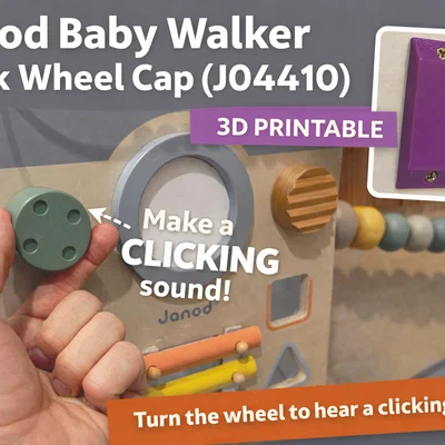 Nắp bánh xe kêu lách cách cho xe tập đi Janod (J04410)