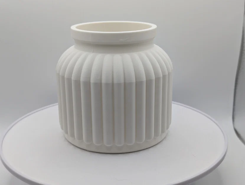 Chậu cây / Bình hoa có vân dọc hiện đại (Thiết kế thủ công) - Image 3