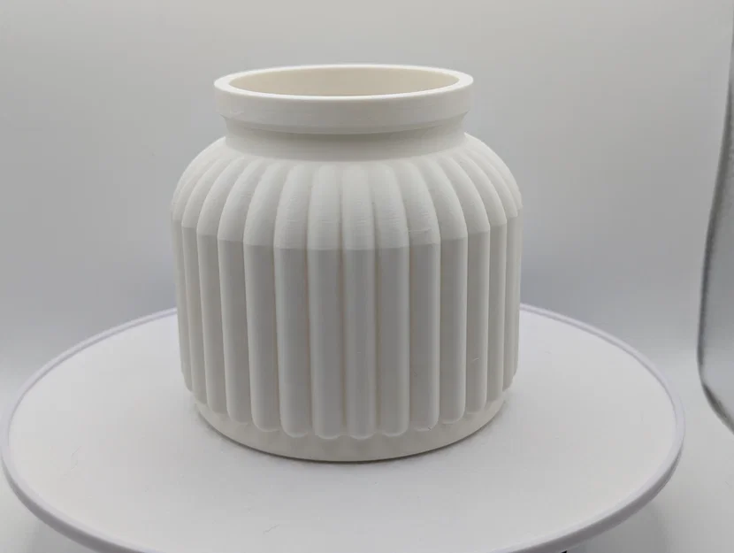 Chậu cây / Bình hoa có vân dọc hiện đại (Thiết kế thủ công) - Image 4