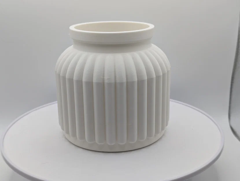 Chậu cây / Bình hoa có vân dọc hiện đại (Thiết kế thủ công) - Image 6