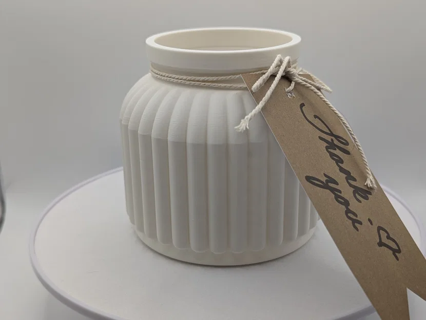 Chậu cây / Bình hoa có vân dọc hiện đại (Thiết kế thủ công) - Image 7