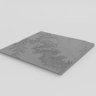 Mô hình địa hình 3D Grand Canyon chi tiết sắc nét