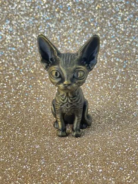 Mô hình chú mèo Devon Rex trang trí bàn làm việc cực xinh - Image 2