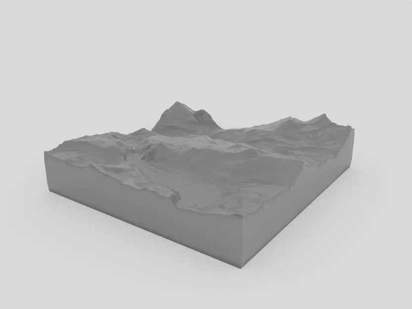 Mô hình địa hình 3D dãy núi Gornergrat (tỷ lệ 1:52 000) - Image 3