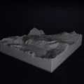 Mô hình địa hình 3D dãy núi Gornergrat (tỷ lệ 1:52 000) - Thumbnail 4