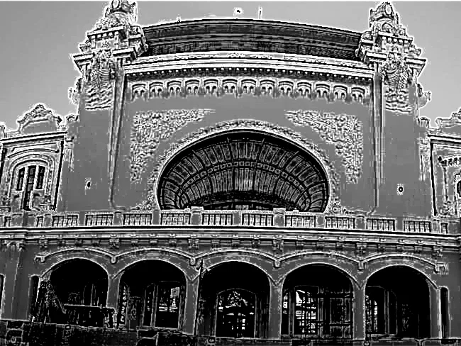 Mô hình kiến trúc Sòng bạc Constanța (Constanța Casino) - Image 3