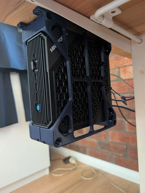 Giá treo dưới gầm bàn cho Minisforum HX99G - Image 1