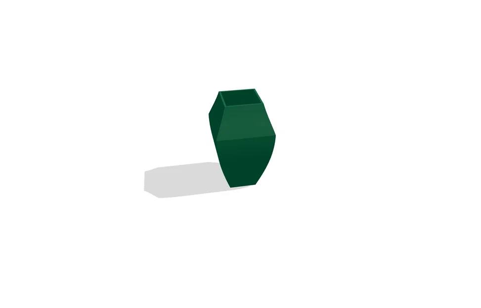 Bình hoa hình học Low-Poly (Low-Poly Geometric Classic Vase) in 3D - Image 2