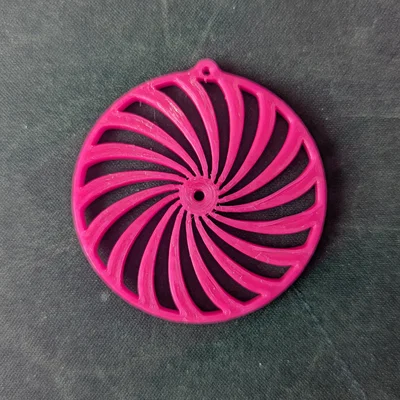 Bông tai hình xoắn ốc Swirl Earrings in 3D phong cách