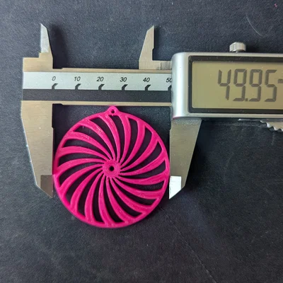 Bông tai hình xoắn ốc Swirl Earrings in 3D phong cách