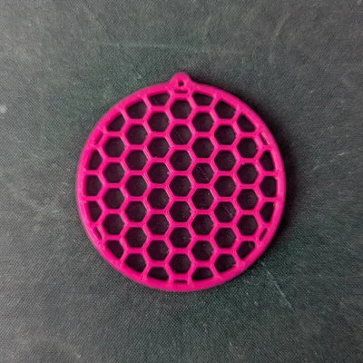 Mẫu hoa tai lục giác (Hexagon earrings) in 3D tinh tế thời trang