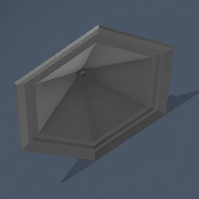 Mẫu mái che 3D cho nhà chim Gazebo - Tự làm lồng chim độc đáo