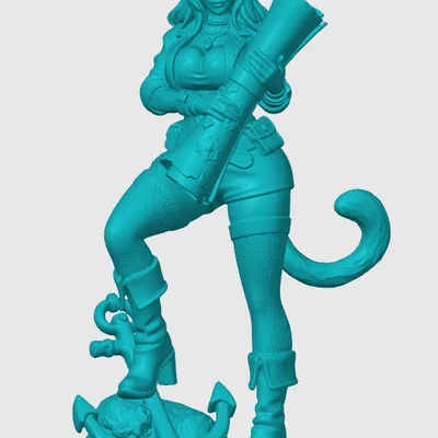 Mô hình Anime cat-girl phiên bản 24