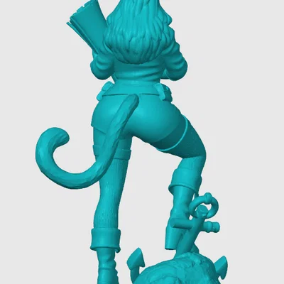 Mô hình Anime cat-girl phiên bản 24