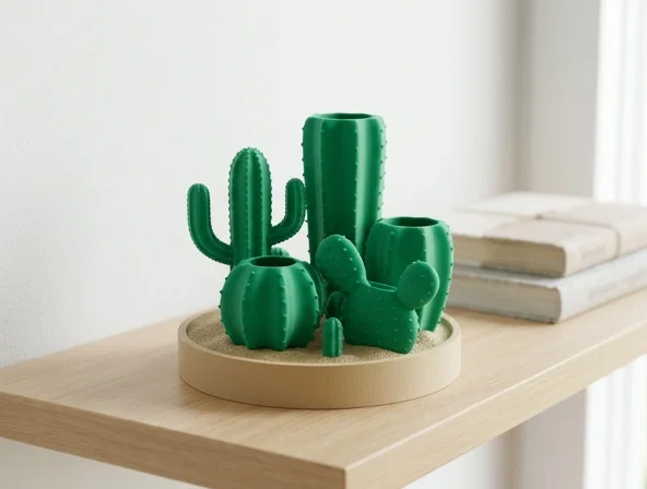 Ống cắm bút và khay đựng đồ hình xương rồng sa mạc độc đáo - Image 1