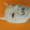 Mặt nạ quỷ Oni / Yokai - Phụ kiện Cosplay phong cách Kabuki - Thumbnail 3