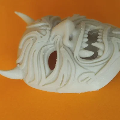 Mặt nạ quỷ Oni / Yokai - Phụ kiện Cosplay phong cách Kabuki