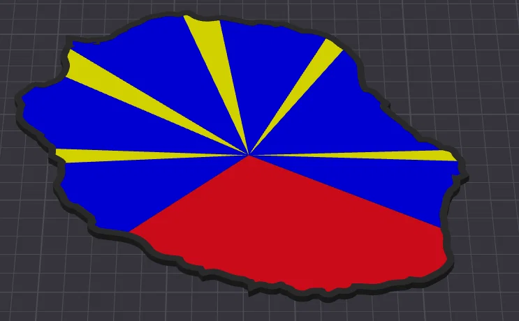 Bản đồ 3D Đảo Reunion – Mô hình trang trí treo tường nhiều màu - Image 4