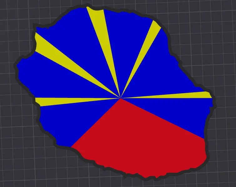 Bản đồ 3D Đảo Reunion – Mô hình trang trí treo tường nhiều màu - Image 5