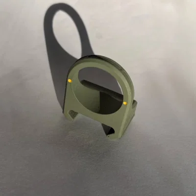 Thước ngắm Ghost Ring kèm tấm che mỏng - Ngàm Picatinny